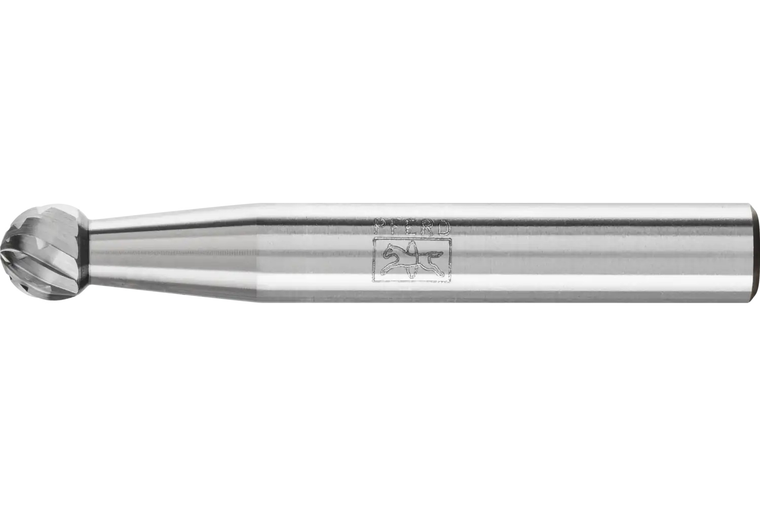 Picture of Pferd Carbide Bur SD-1 Ball Shape Double Cut 1/4" x 3/16" x 1/4" Shank